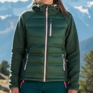 CHAQUETA  MUJER JOLUVI NUBLO W  VERDE BOSQUE